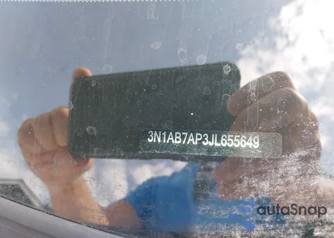 2018 Nissan Sentra Sv z USA, uszkodzony, nr VIN 3N1AB7AP3JL655649